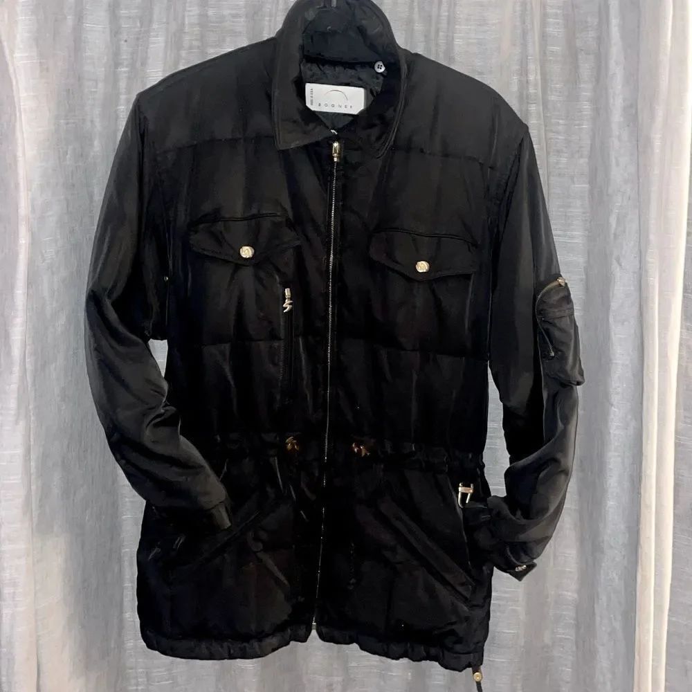 Vintage Sonia Bogner 100% goose down insulated quilted snow ski jacket
